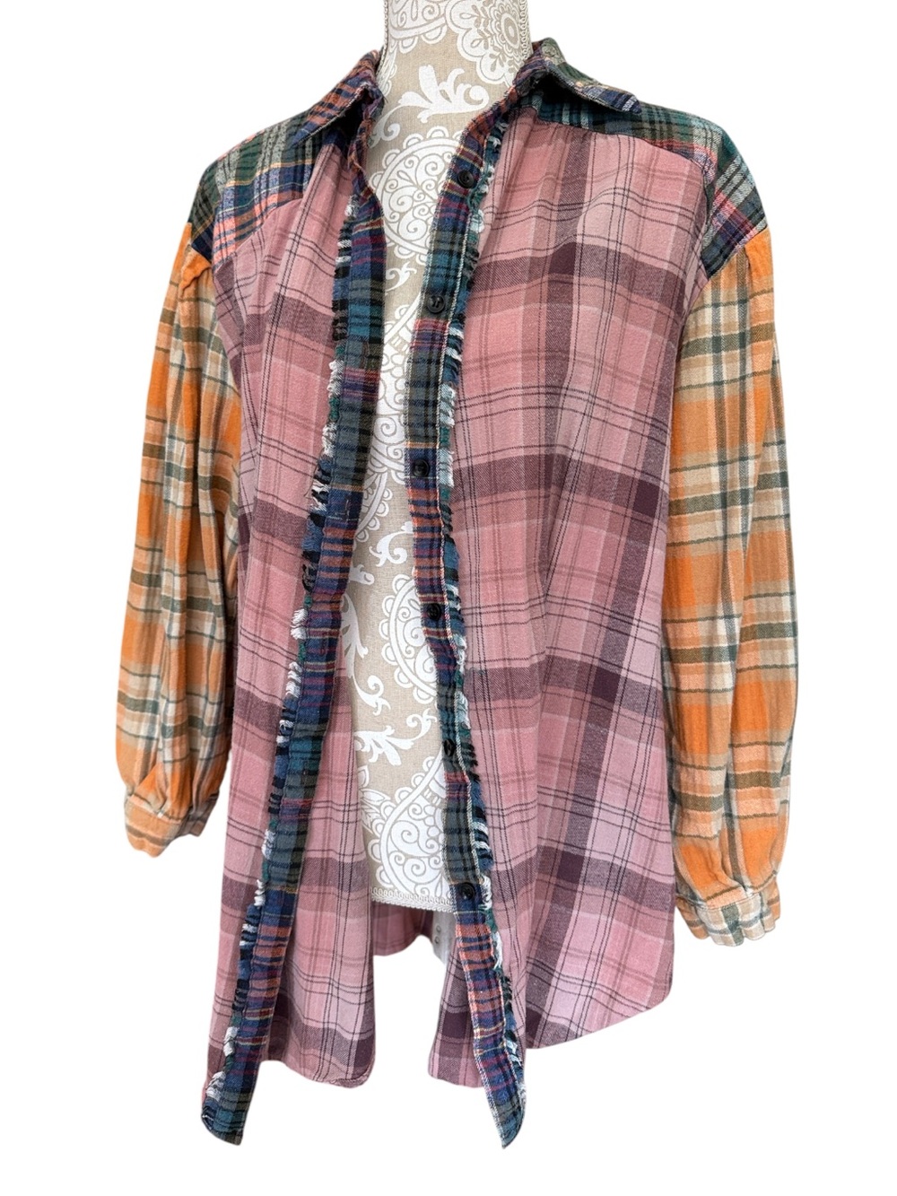 Natural Life patchwork button up